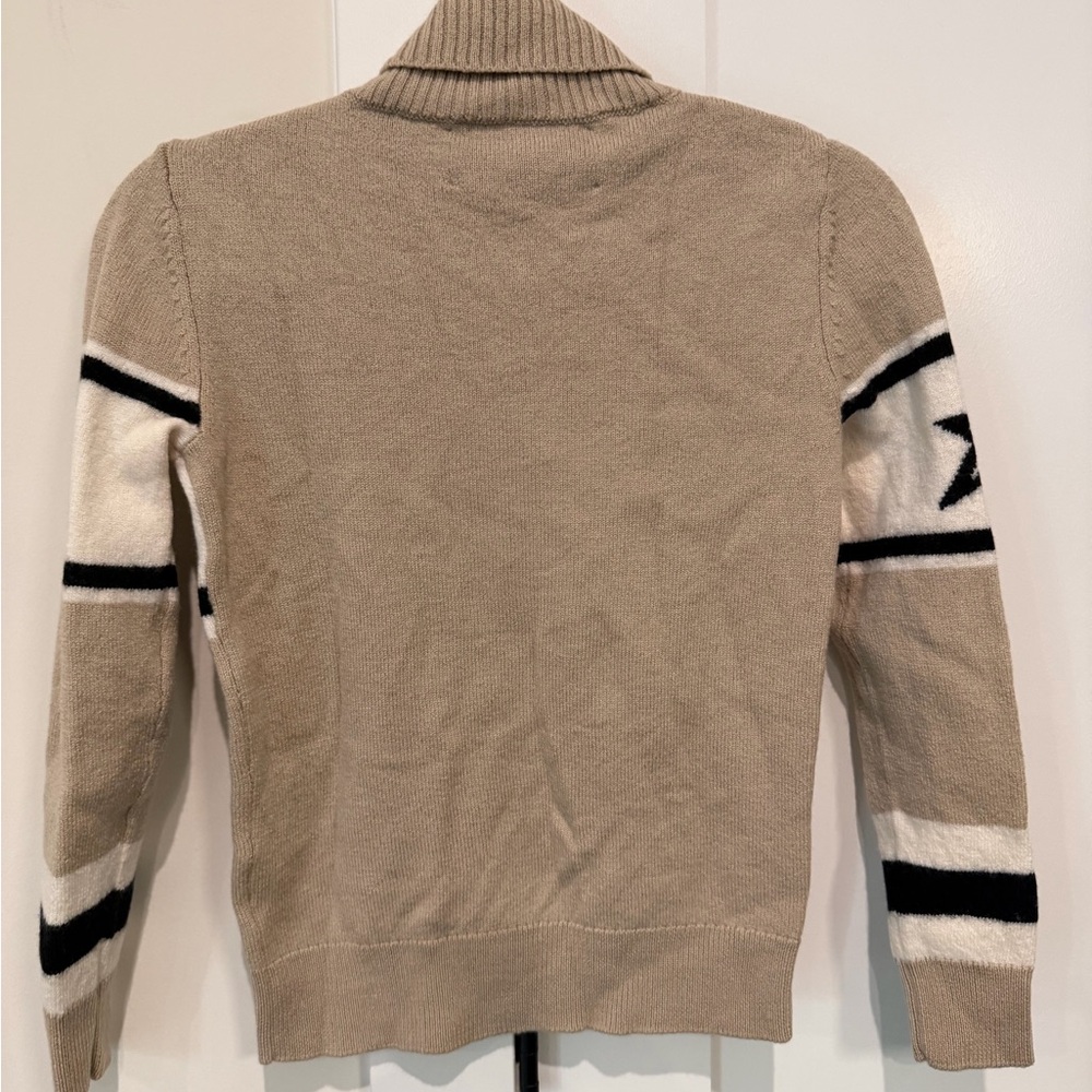 Perfect Moment Women's Schild Intarsia Merino Wool Turtleneck Sweater Beige‎ Ski - Picture 14 of 16
